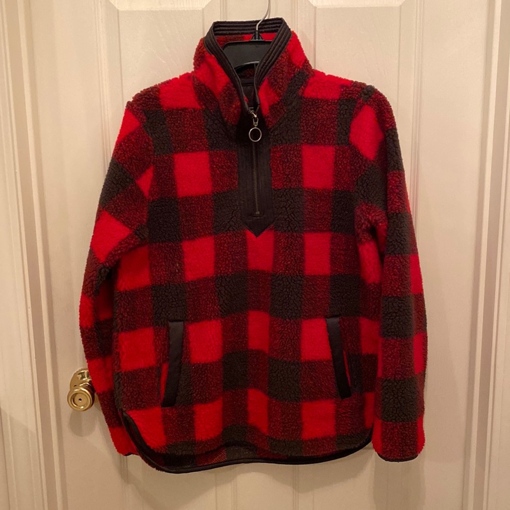 “Abercrombie & Fitch” fleece pullover; size XS